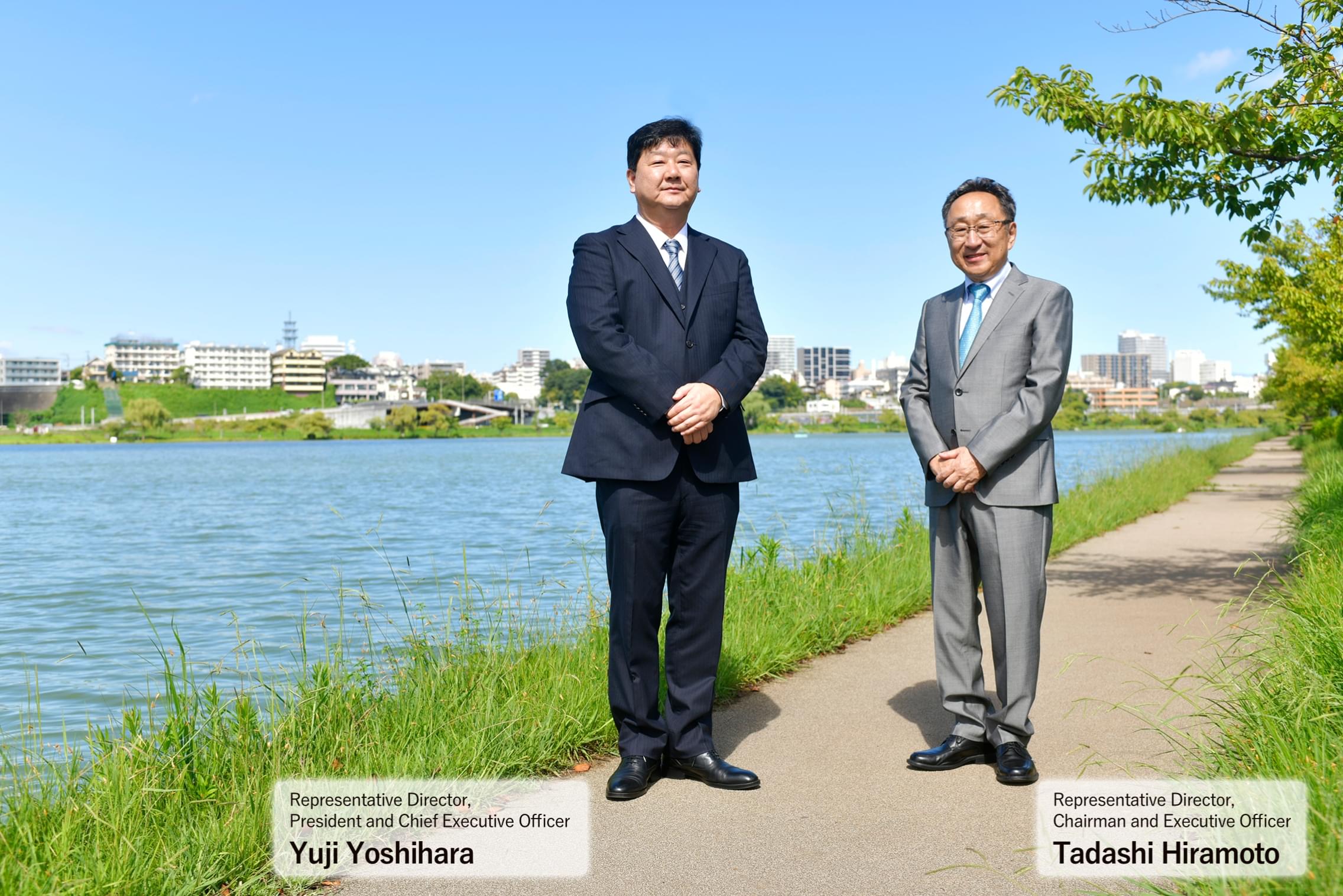 Representative Director, President and Chief Executive Officer Yuji Yoshihara / Representative Director, Chairman and Executive Officer Tadashi Hiramoto