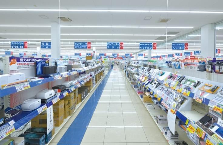 A photo of a K’s Denki store interior